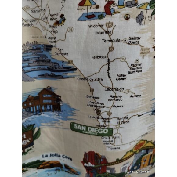 David Carey Originals Men's Large San Diego Destinations Button Up Casual Shirt - Picture 7 of 11